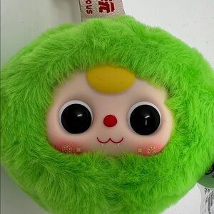 Fluffy Green Plush Toy for Kids